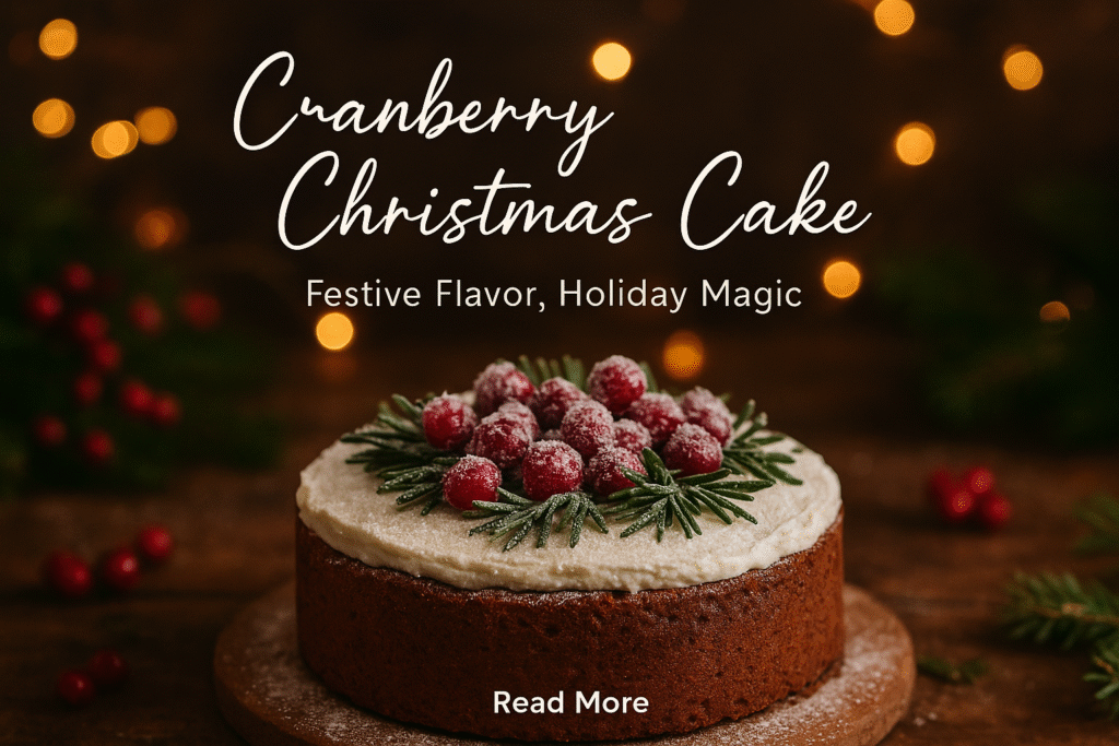 cranberry Christmas cake