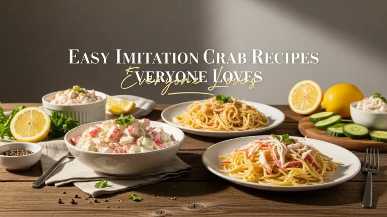 Imitation Crab Recipes