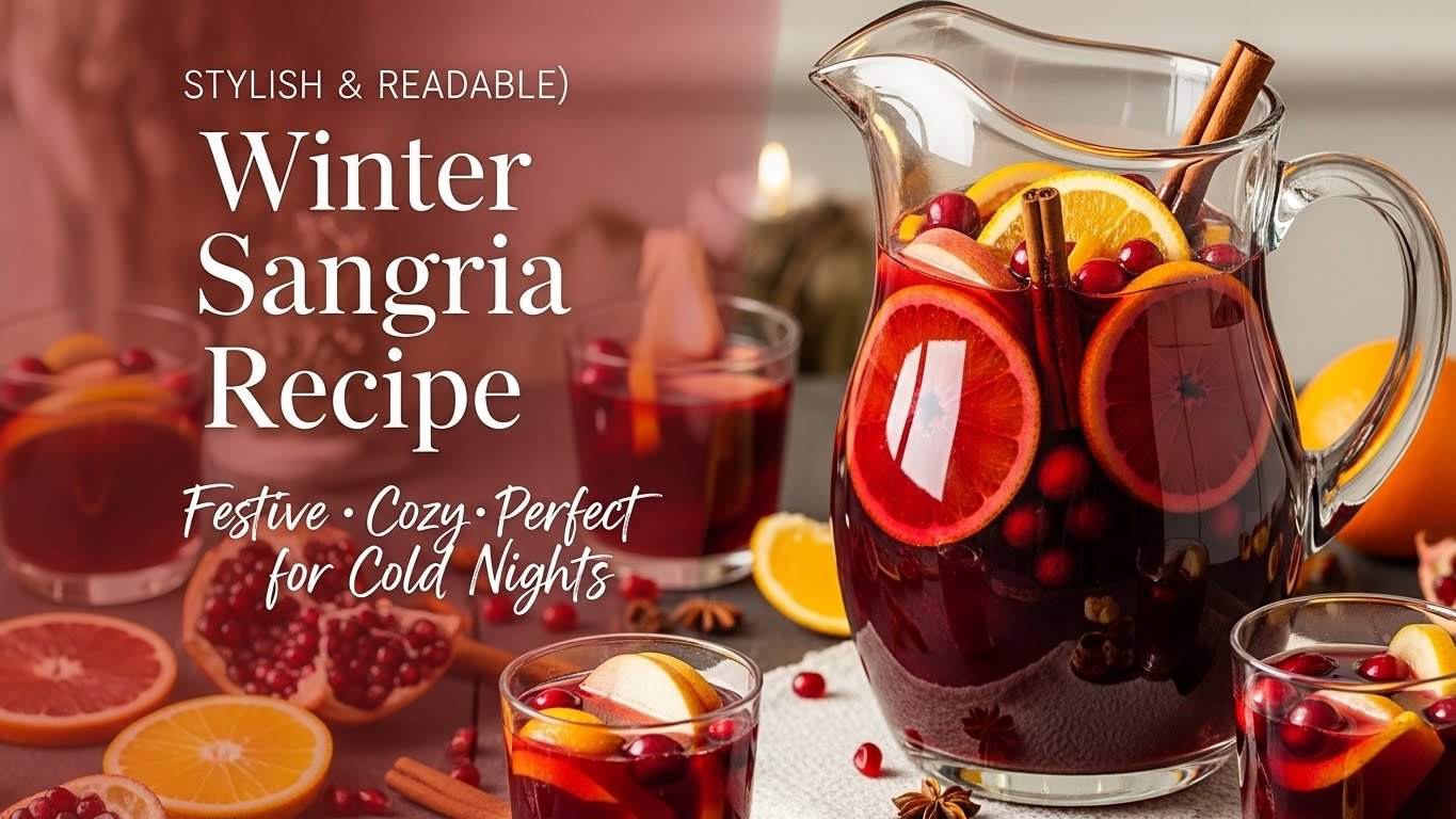 Easy Winter Sangria Recipe