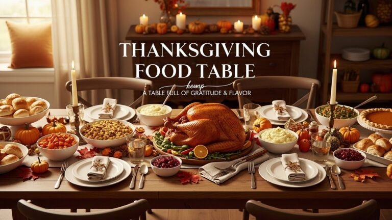 Thanksgiving Food Table