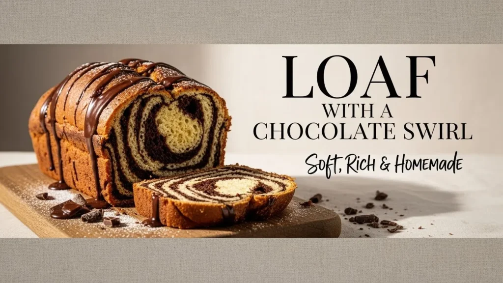 Loaf With a Chocolate Swirl 