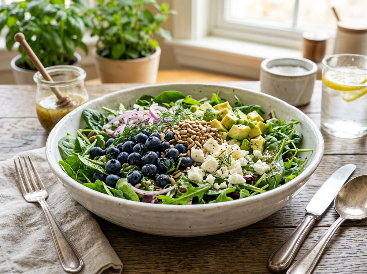 Blueberry Avocado Sunflower Seed Chopped Salad