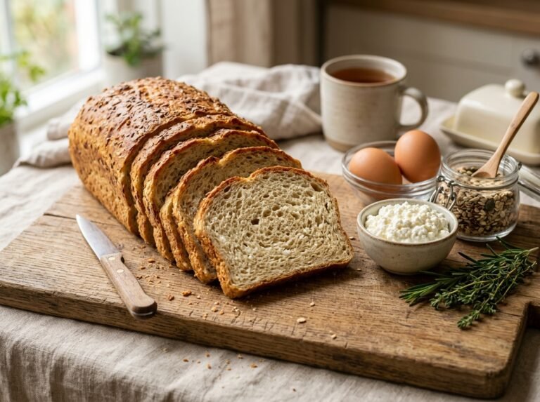 High Protein Cottage Cheese Bread