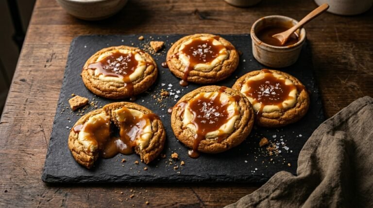 Caramel Cheesecake Cookies