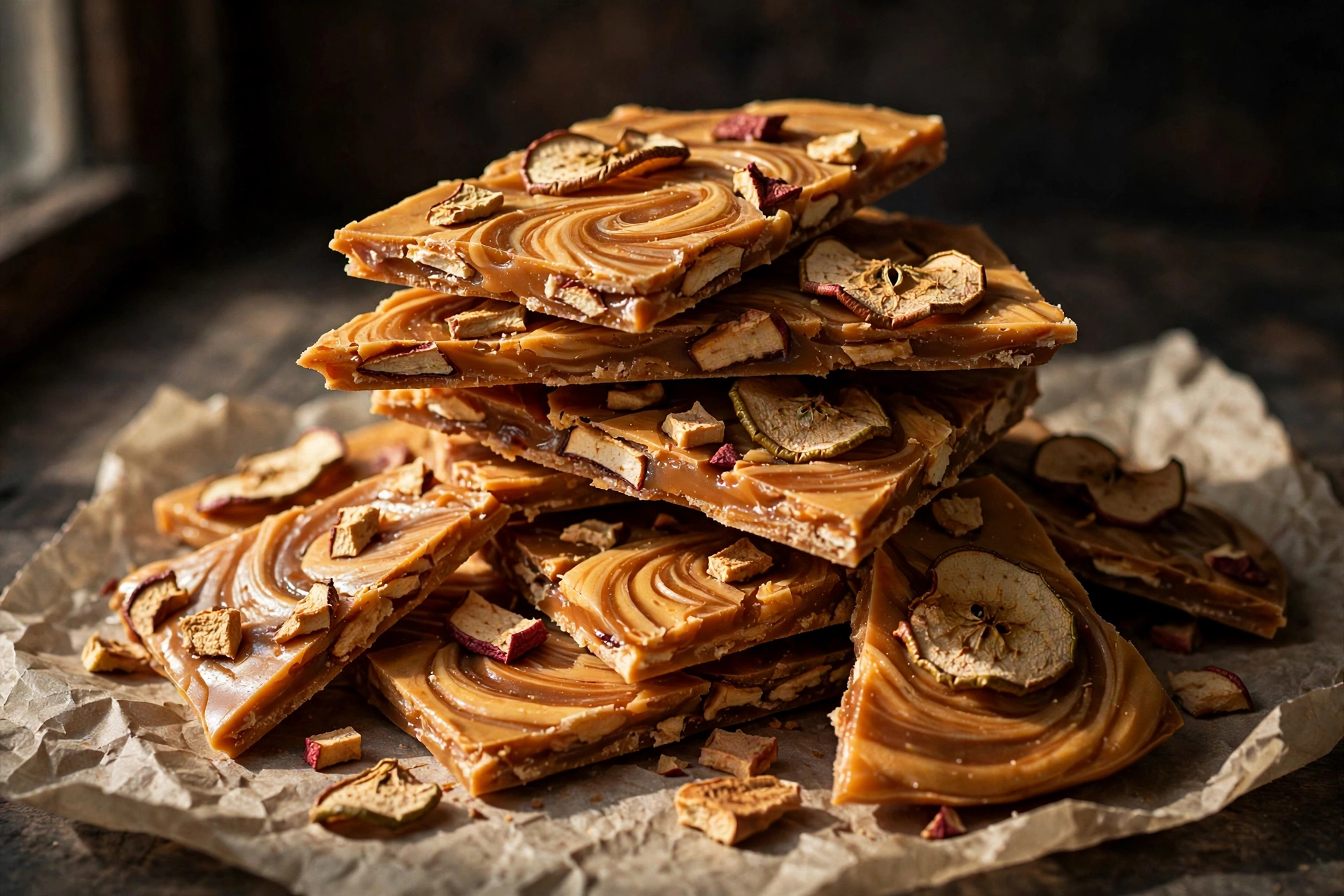 caramel apple bark