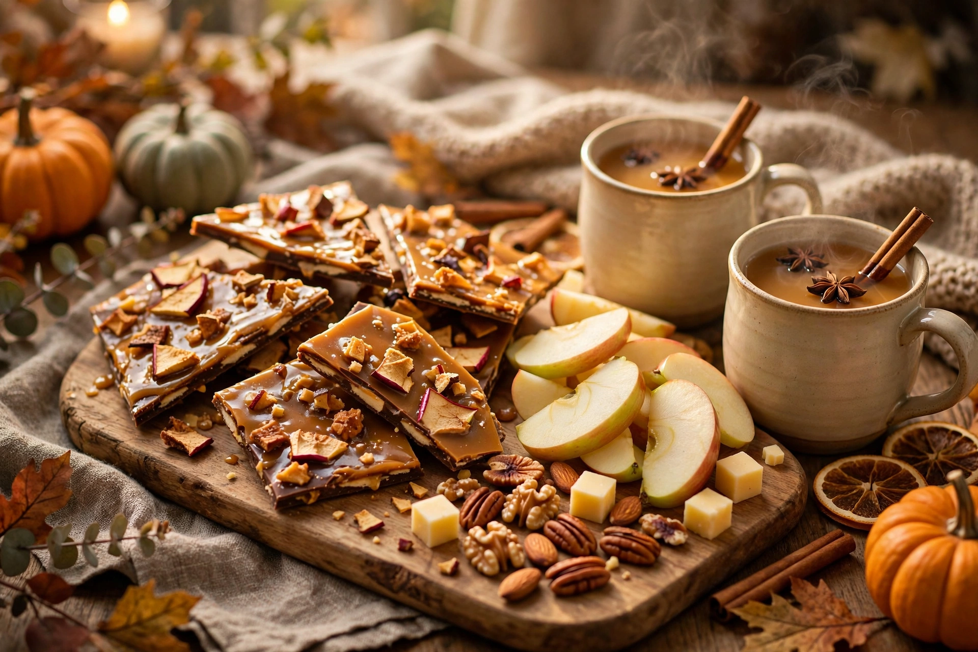 caramel apple bark