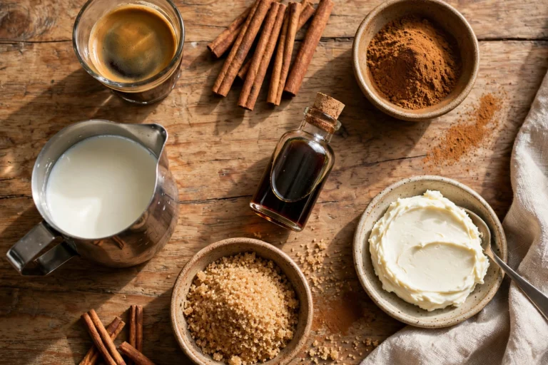 cinnamon roll latte