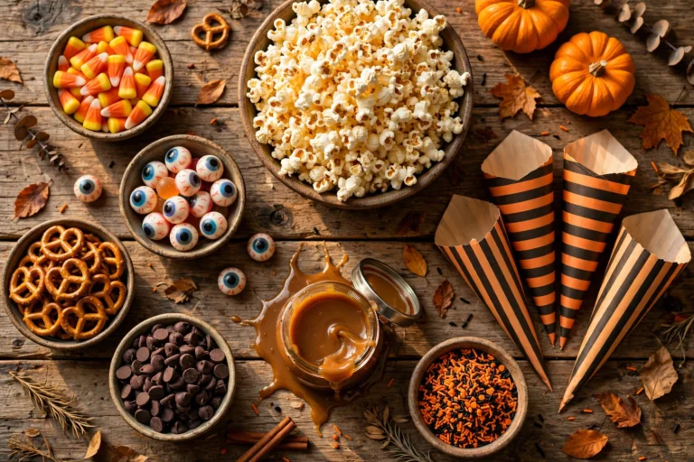 halloween popcorn bar