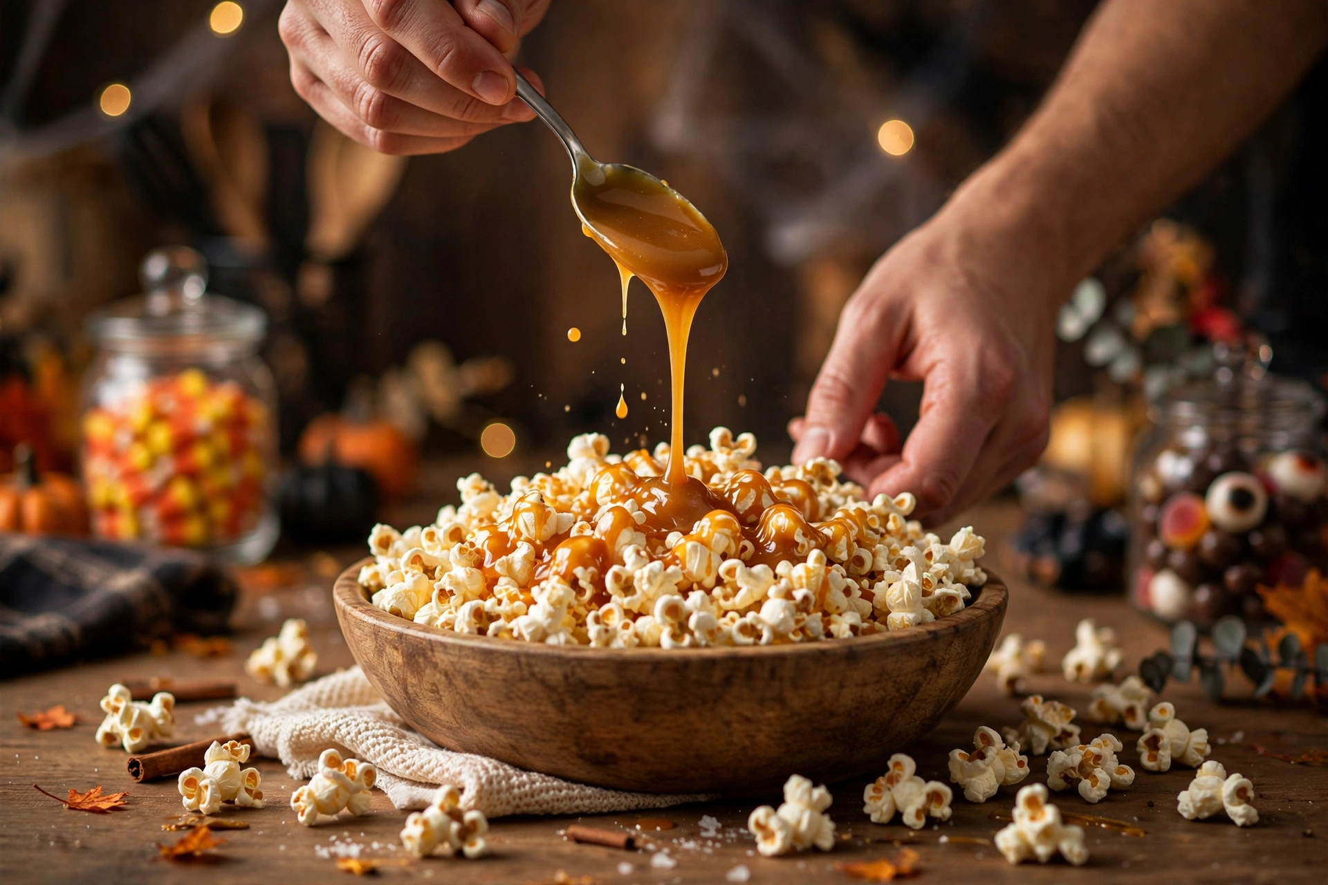 halloween popcorn bar