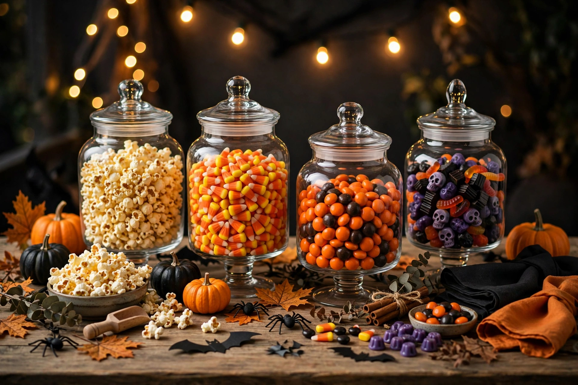 halloween popcorn bar