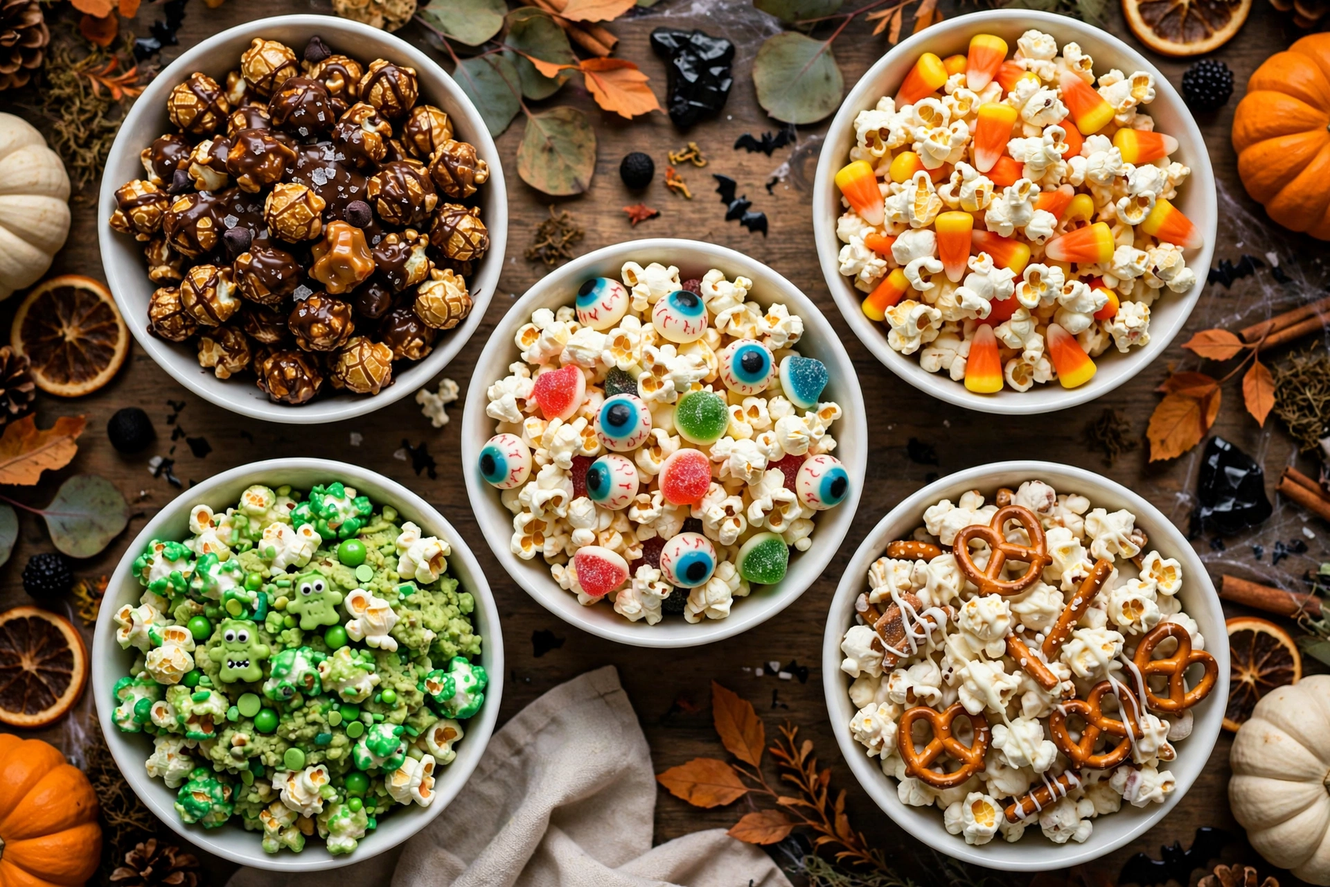 halloween popcorn bar