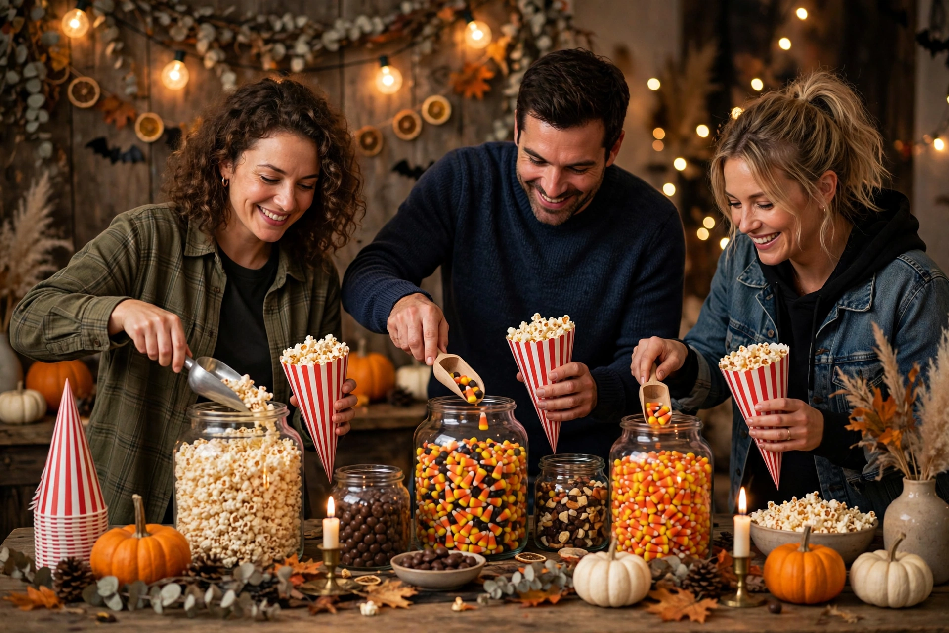halloween popcorn bar
