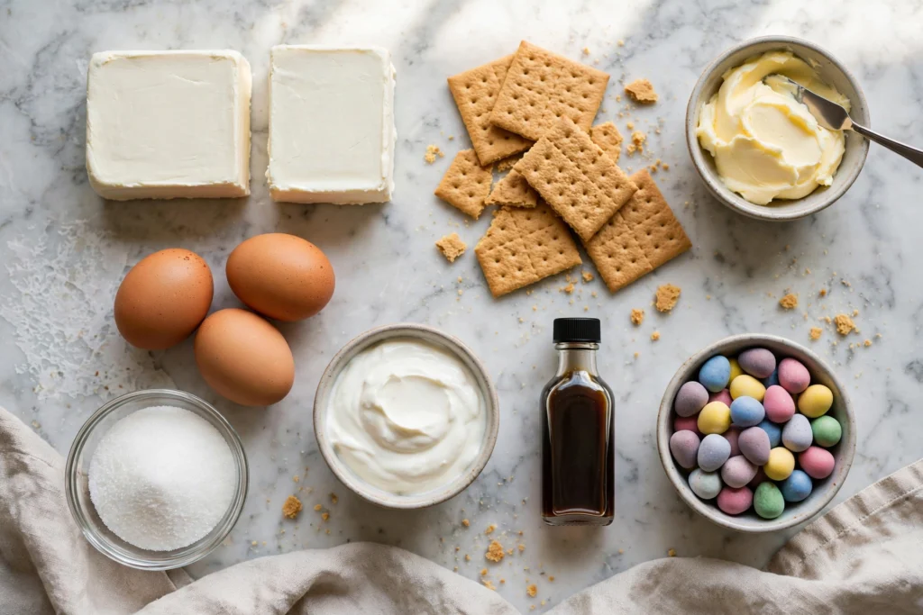 mini egg cheesecake